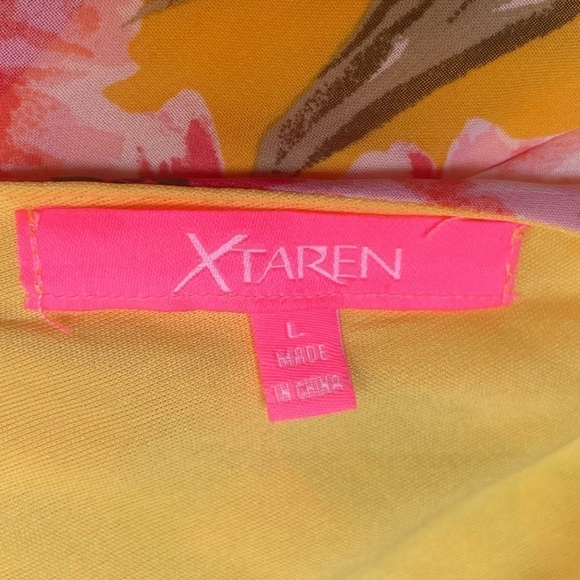 Xtaren Yellow Floral Romper Size Large - Picture 7 of 10